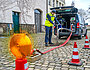 Spülung am Trinkwassernetz, ausgehend von einem Auto